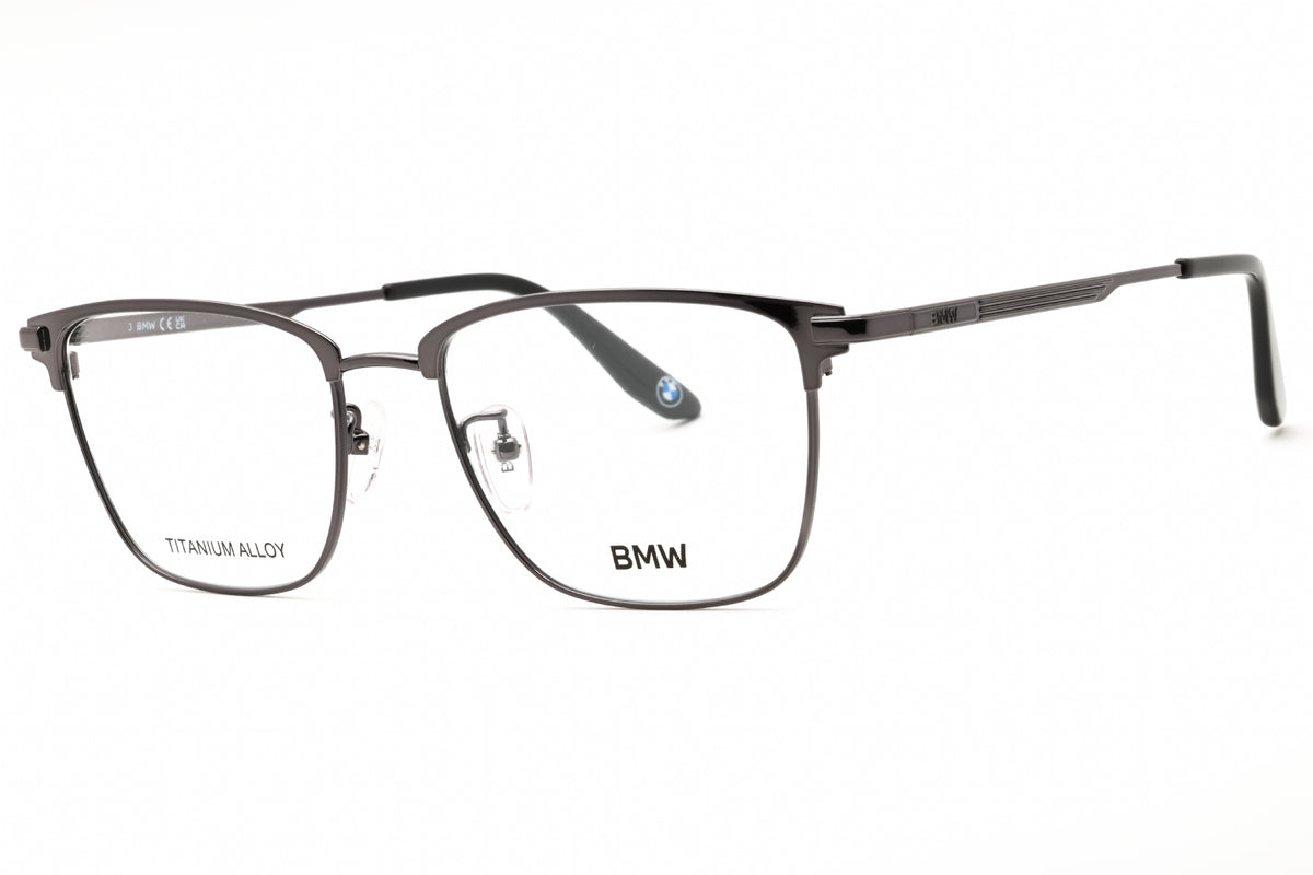 BMW BW5092-H-008 shiny gunmetal Rectangular Eyeglasses 55mm