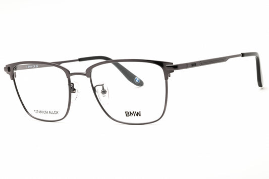 BMW BW5092-H-008 shiny gunmetal Rectangular Eyeglasses 55mm