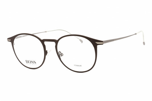 Hugo Boss BOSS 1252-04IN 00 Black Round Eyeglasses 50mm