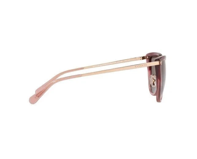 Coach 0HC8276-55513-56 Burgundy Glitter Geometric SUNGLASSES 0mm Sunglasses