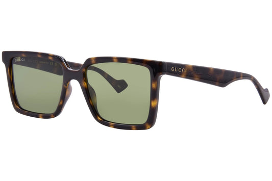 Gucci GG1540S-002 Havana Rectangular Sunglasses 55mm Sunglasses