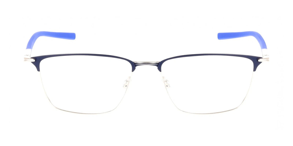 Nike NK6066N 411 Silver Rectangle Eyeglasses 56mm Eyeglasses