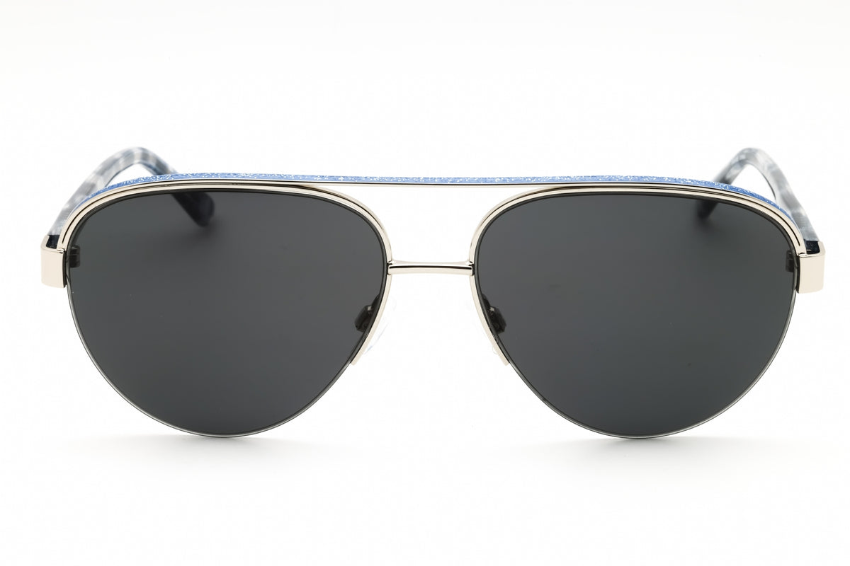 Bebe BB7252-040 SILVER Aviator Sunglasses 57mm Sunglasses