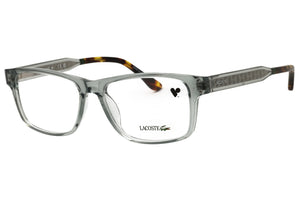 Lacoste L2977 N-035 Transparent Grey Rectangular Eyeglasses 54mm