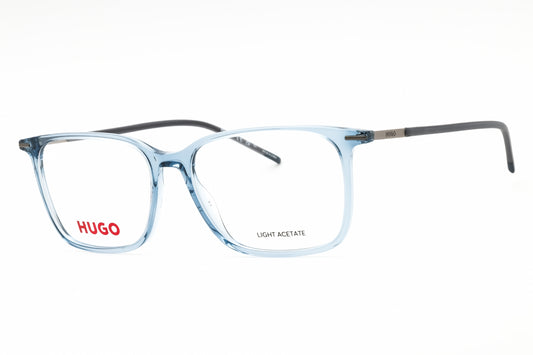HUGO 52mm Rectangular eyeglasses in blue frame with clear lenses