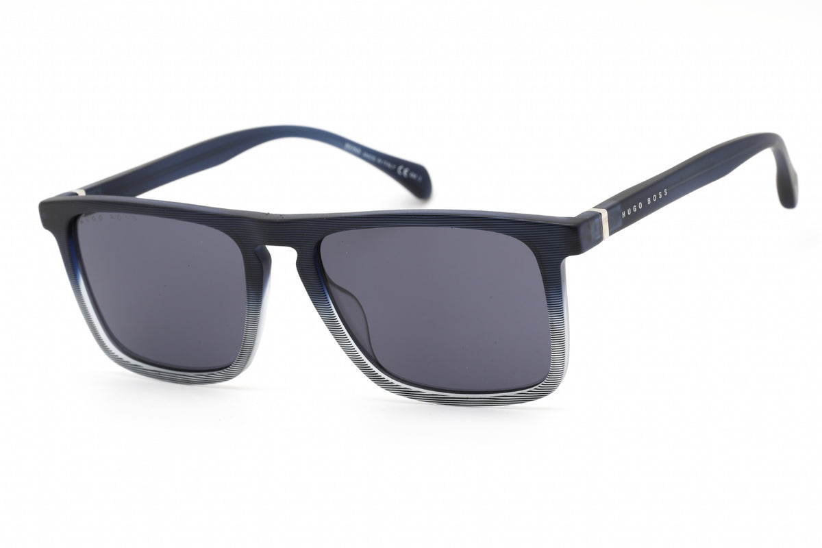 Hugo Boss BOSS 1082/S/IT-026O IR BLUE PATTERN Rectangular Sunglasses 54mm