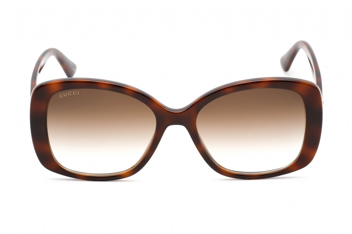 Gucci GG0762S-002 Havana Rectangular Sunglasses 56mm Sunglasses