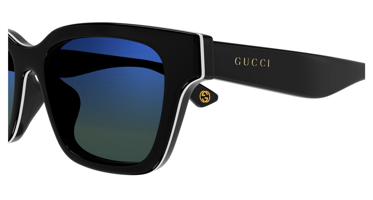 Gucci GG1641SA-003-53 White Square Sunglasses 53mm