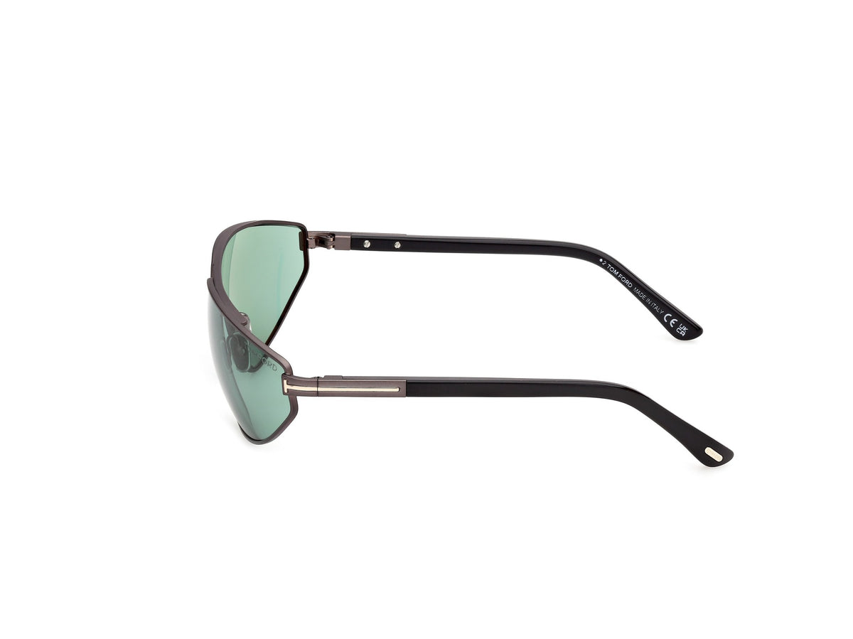 Tom Ford FT1399-6413N-64 Matte Dark Ruthenium Pilot  64mm Sunglasses