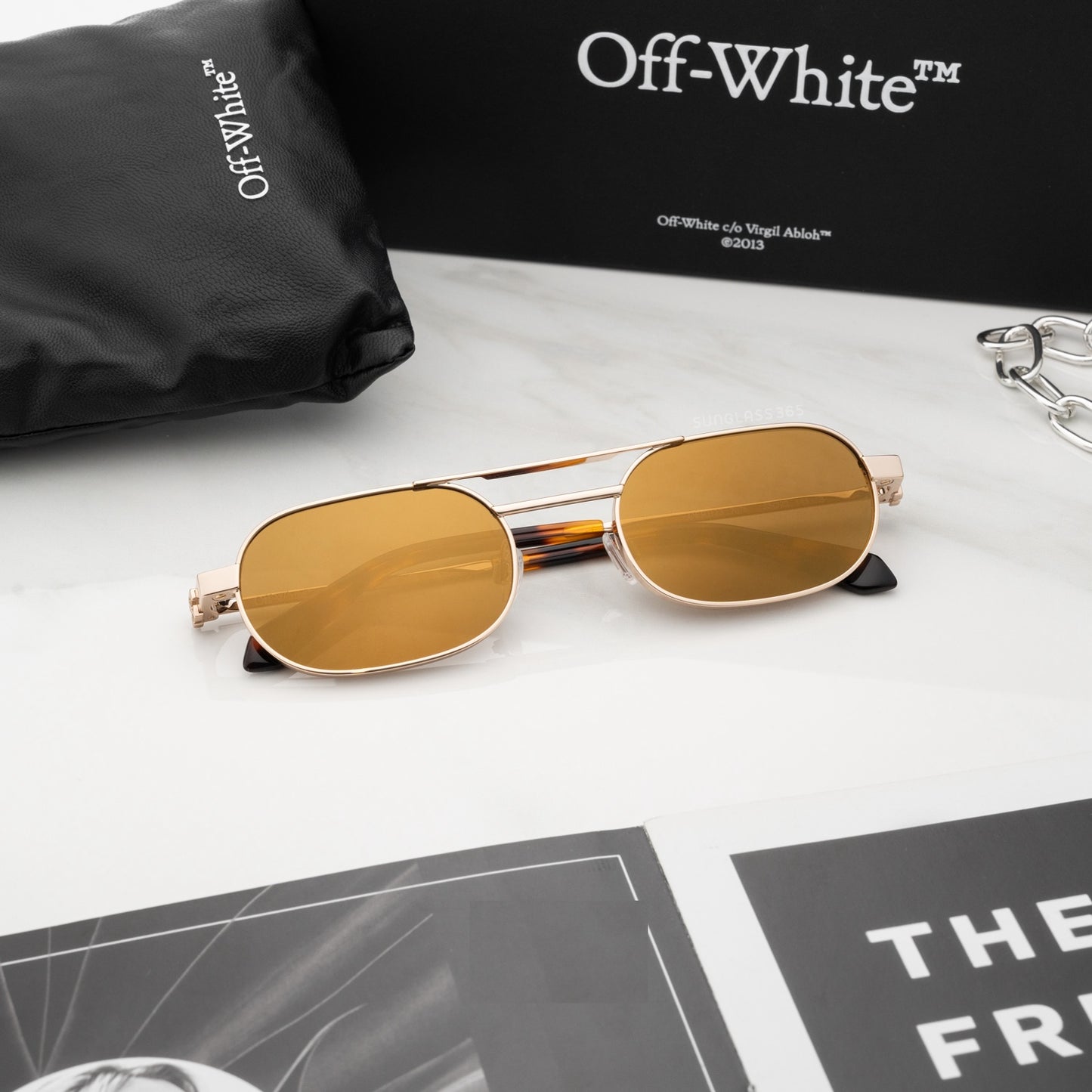 Off-White OERI123S24MET0017676 55mm New Sunglasses