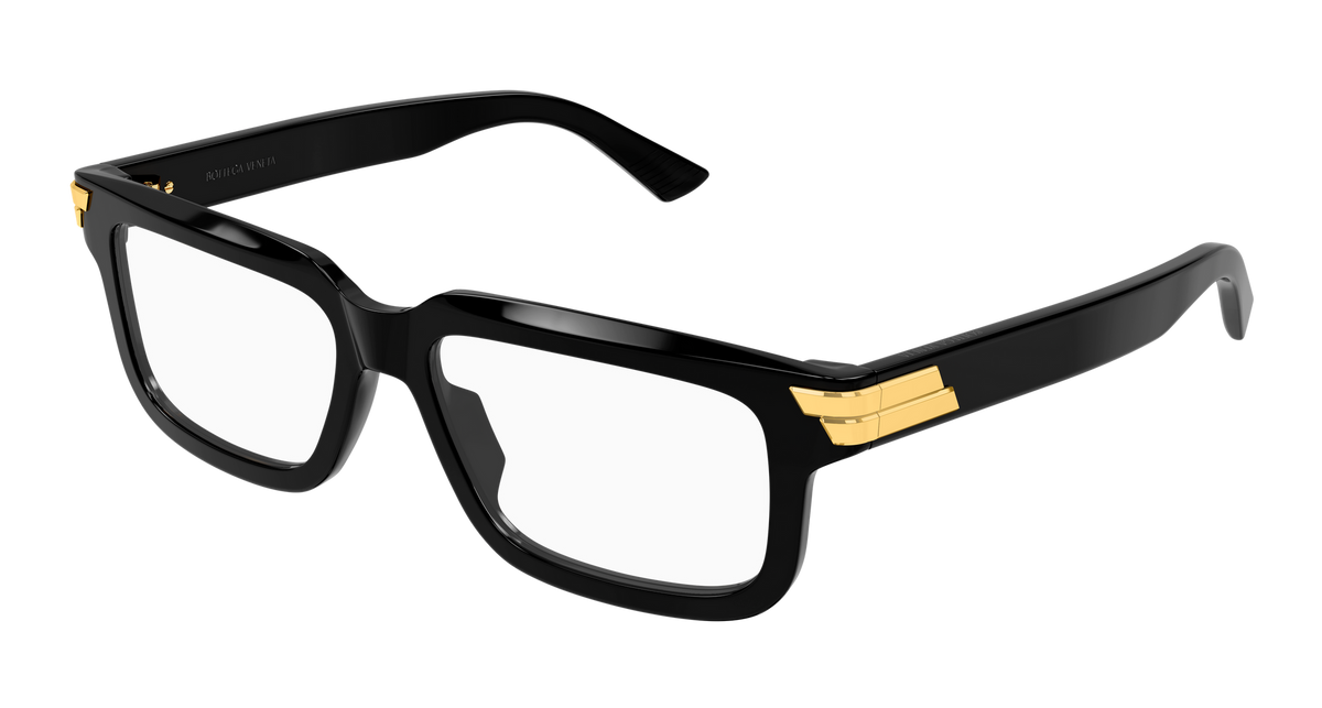 Bottega Veneta BV1490O-011-52 Black Rectangular  52mm Eyeglasses