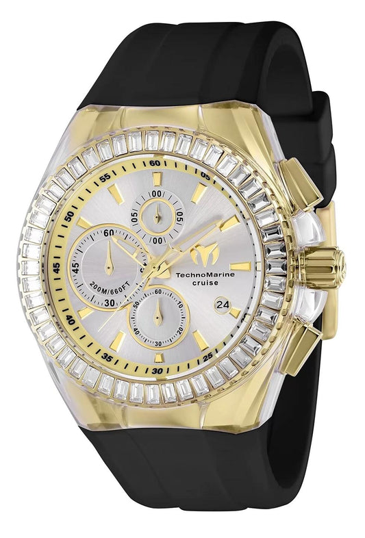 TechnoMarine TM-121156 TM-121156 Watch - Silver Dial Leather Band