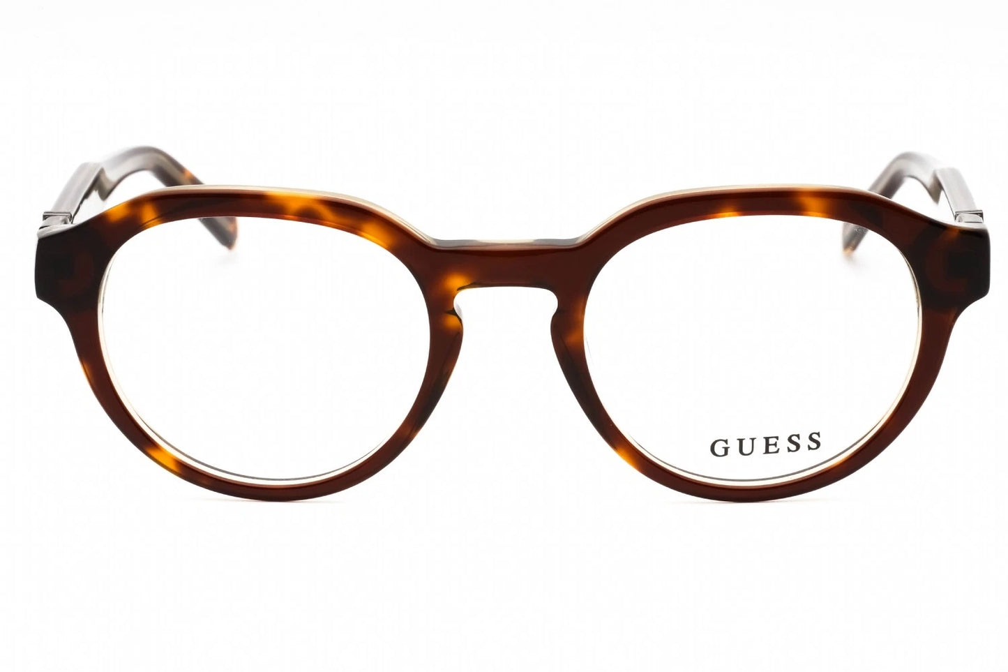 Guess GU50083-052-50 eyeglasses in dark havana frame with clear lenses