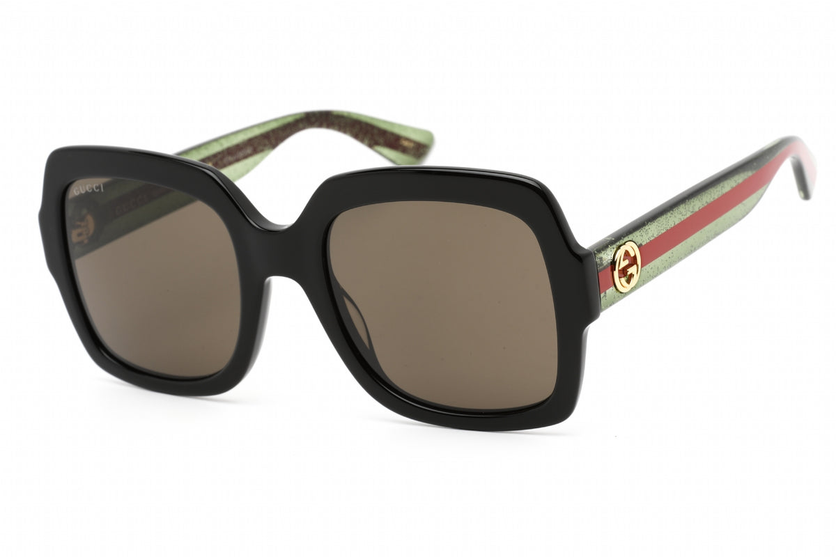 Gucci GG0036SN-002 Green Black Rectangular Sunglasses 54mm Sunglasses