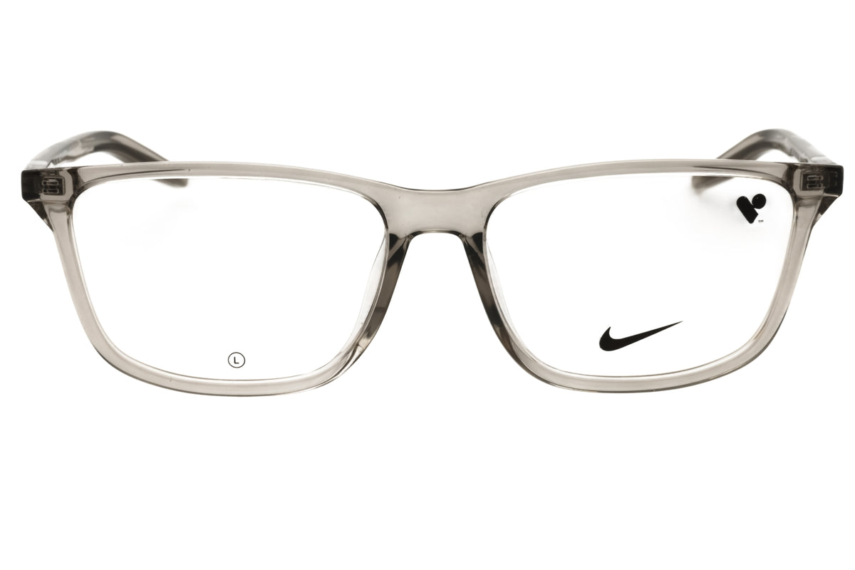 Nike NIKE 7018N-085 COLLEGE GREY Rectangular Eyeglasses 56mm Eyeglasses