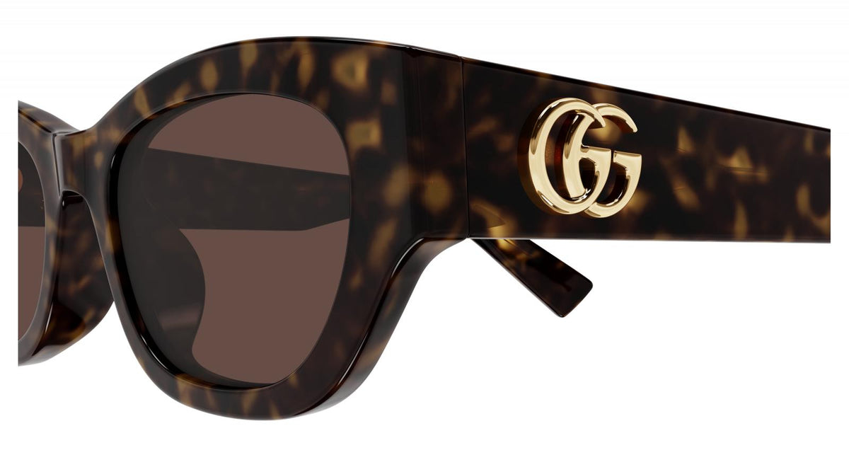 Gucci GG1954SA-002 sunglasses in havana frame with brown lenses