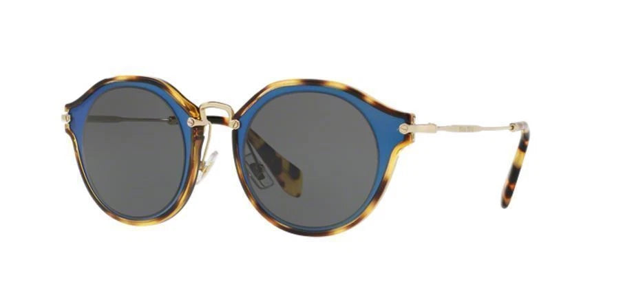 Miu Miu 0MU51SS-VA71A1-49 Matte Azure Sunglasses SUNGLASSES 60mm Sunglasses