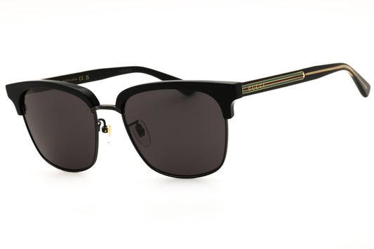 Gucci GG0382S-001 BLACK-BLACK Rectangular Sunglasses 56mm Sunglasses