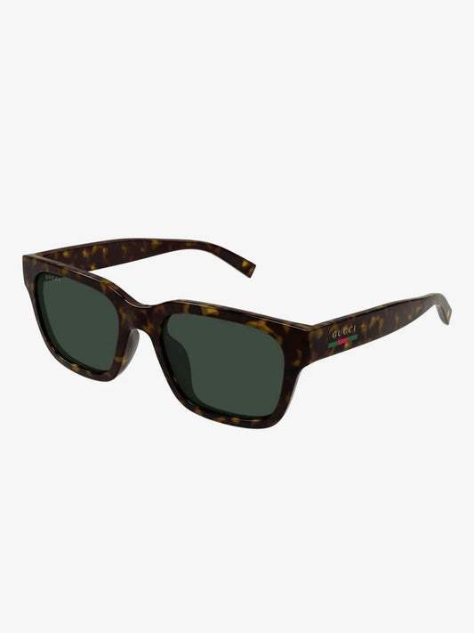 Gucci GG1857SK-002 Havana Rectangular Sunglasses 55mm Sunglasses