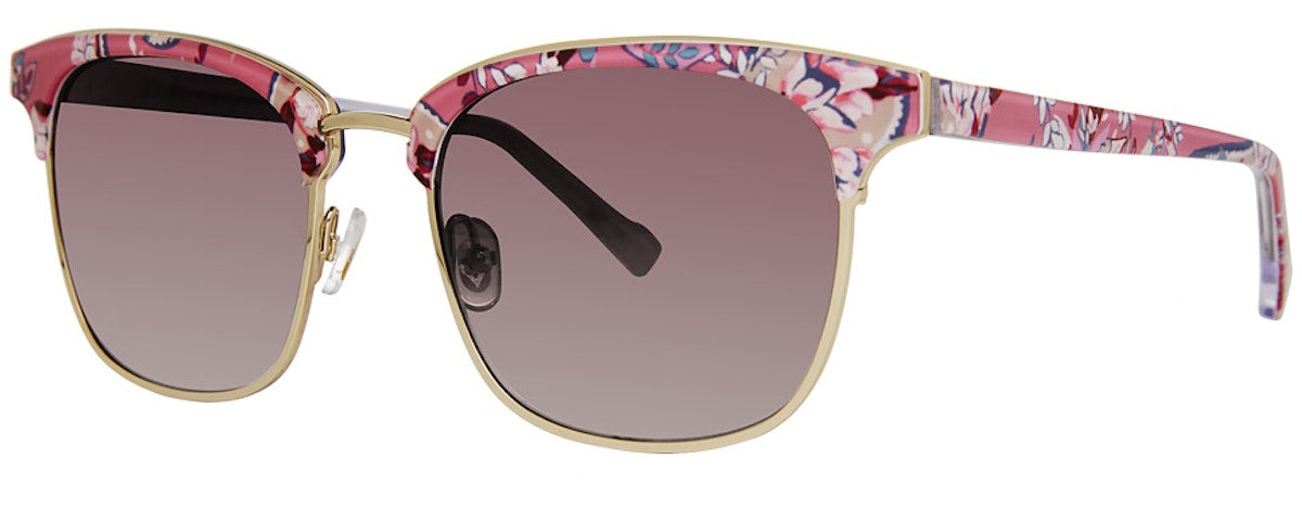 Vera Bradley JORDIE BOTANICAL PAISLEY PINK 54mm New Sunglasses