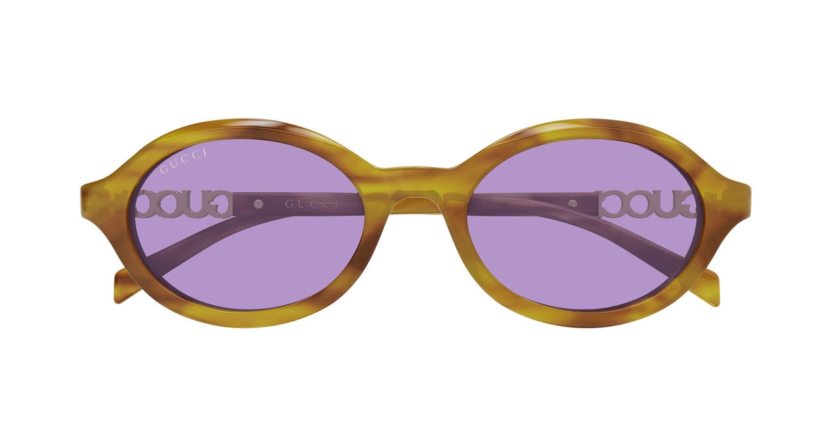 Gucci GG2153S-004 sunglasses in havana frame with violet lenses