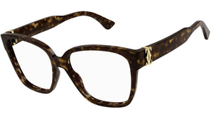 Cartier CT0451o-002 Havana Square Eyeglasses 55mm
