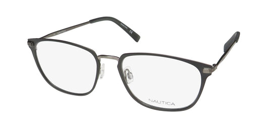 Nautica N9280WM-325 eyeglasses in olive frame with clear lenses