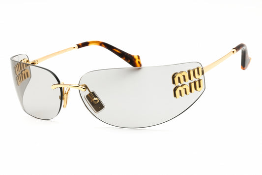 Miu Miu 0MU A51S-5AK50K sunglasses in gold frame with light grey lenses