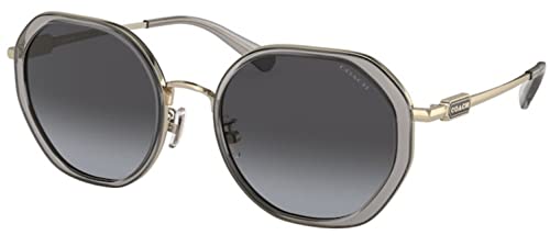 Coach 0HC7141-90058G-54 Gray Round SUNGLASSES 0mm Sunglasses