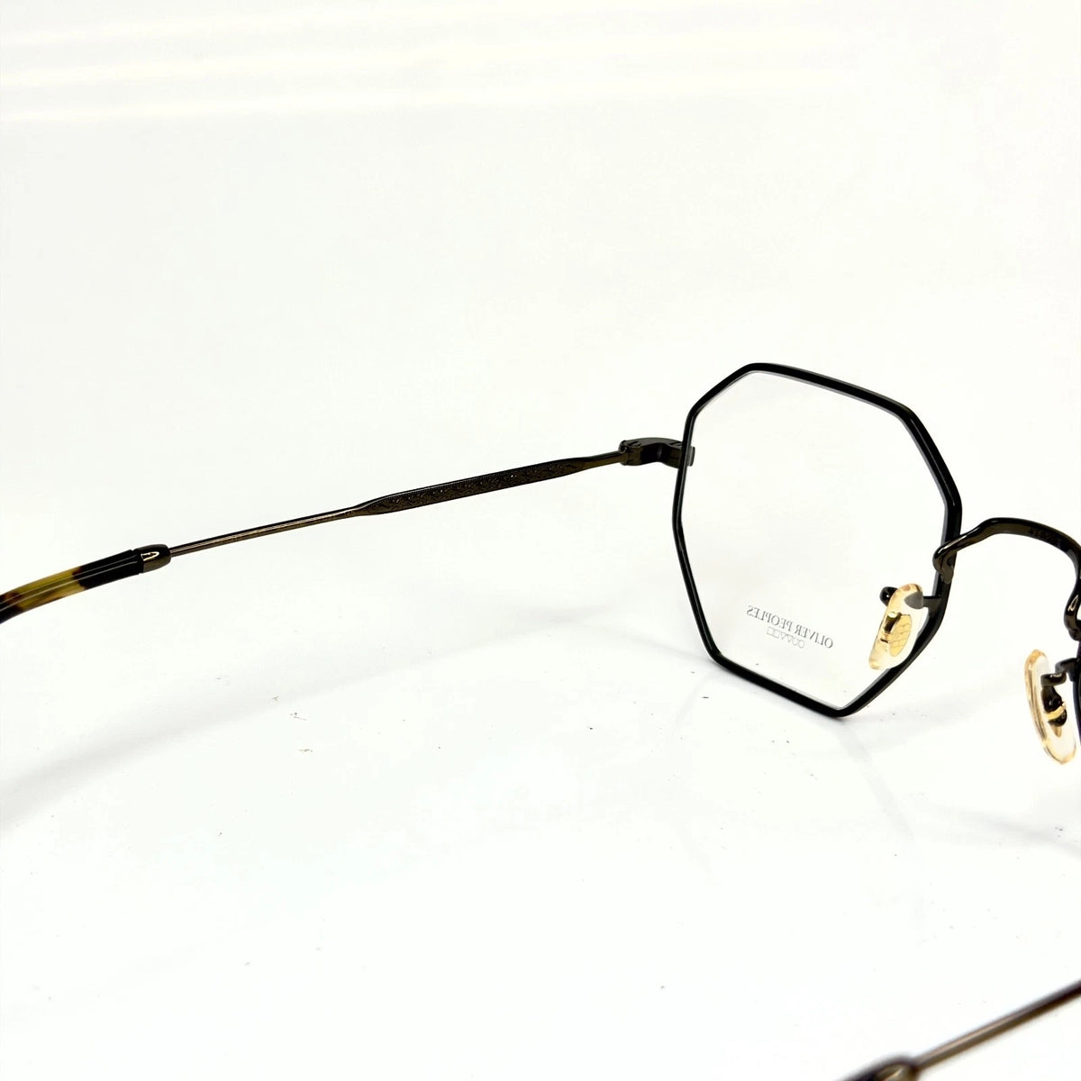 Oliver Peoples 0OV1312-5317-47 Antique Gold/Black Round EYEGLASSES 0mm Eyeglasses