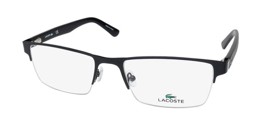 Lacoste L2237G-002 eyeglasses in black frame with clear lenses