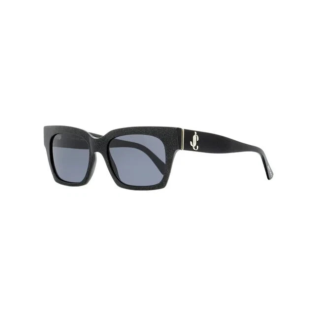 Jimmy Choo 0JO-S-NS8-52 Black Glitter Square SUNGLASSES 0mm Sunglasses