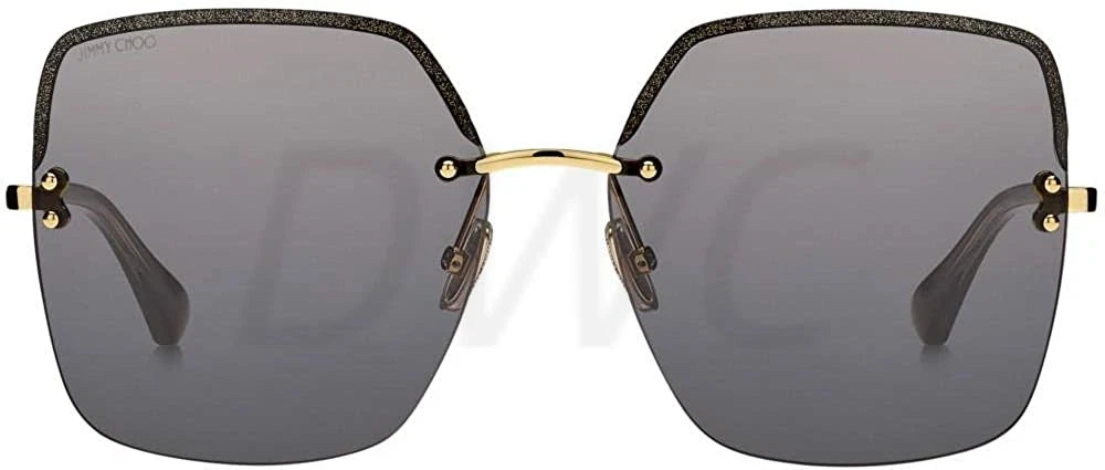Jimmy Choo 0TAVI-S-2F7-60 Gold Square SUNGLASSES 0mm Sunglasses