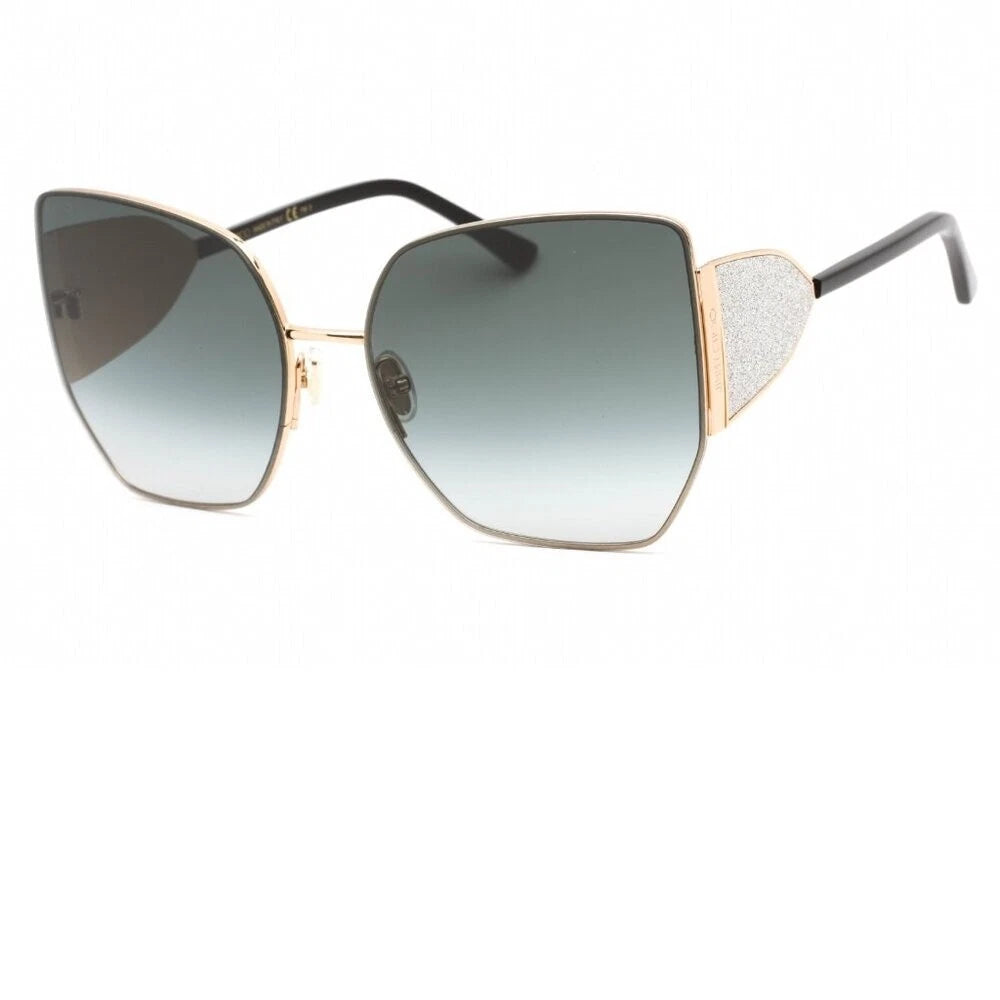 Jimmy Choo 0RIVER-S-2M2-61 Black Gold Round SUNGLASSES 62mm Sunglasses