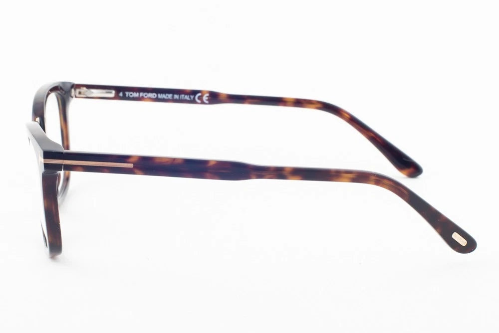 Tom Ford FT5637-B 052 Brown Rectangle Eyeglasses 52mm Eyeglasses