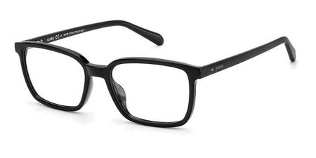 Fossil FOS-7130-807-53 Black Rectangle Eyeglasses 53mm Eyeglasses