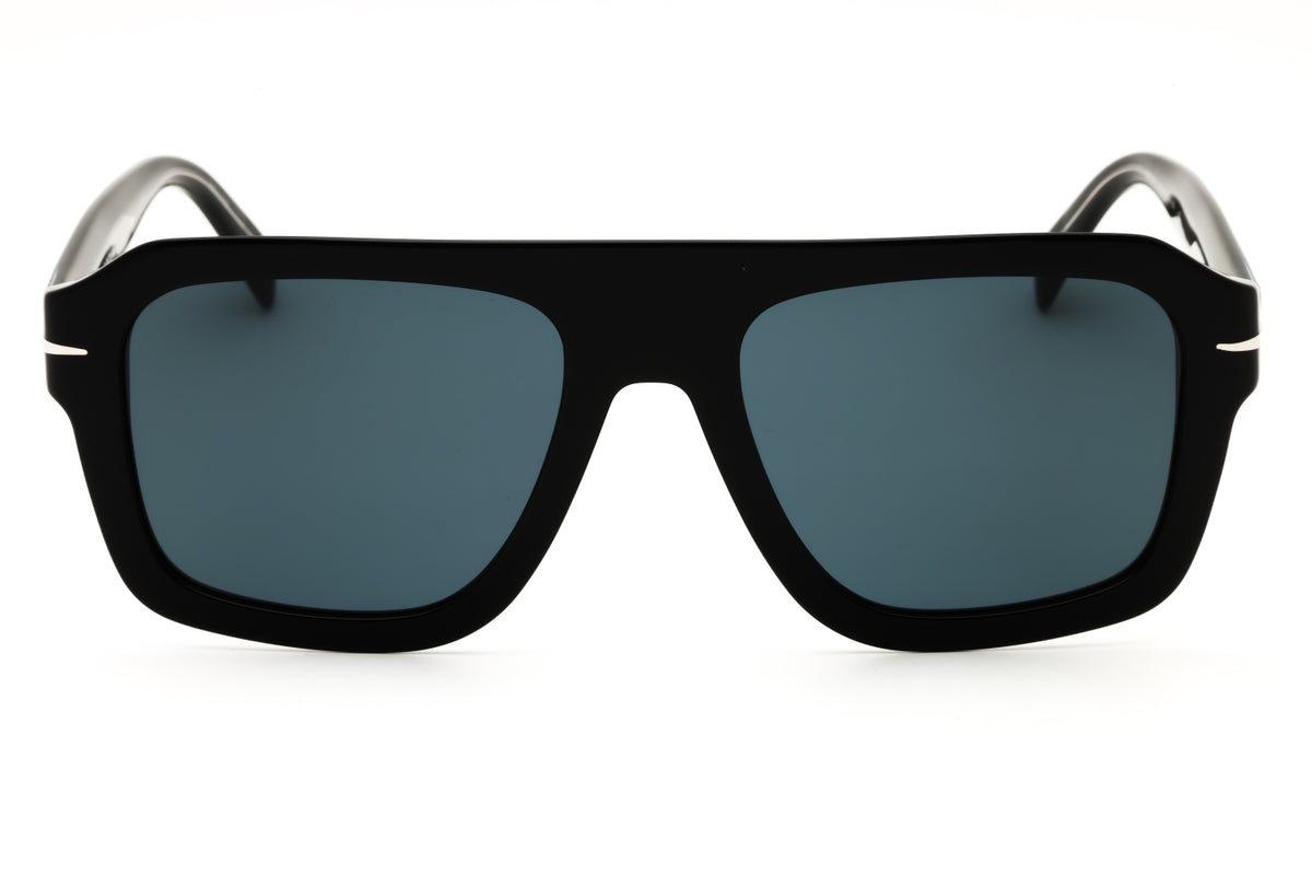 David Beckham DB 7127/S-0807 KU BLACK Rectangular Sunglasses 54mm Sunglasses