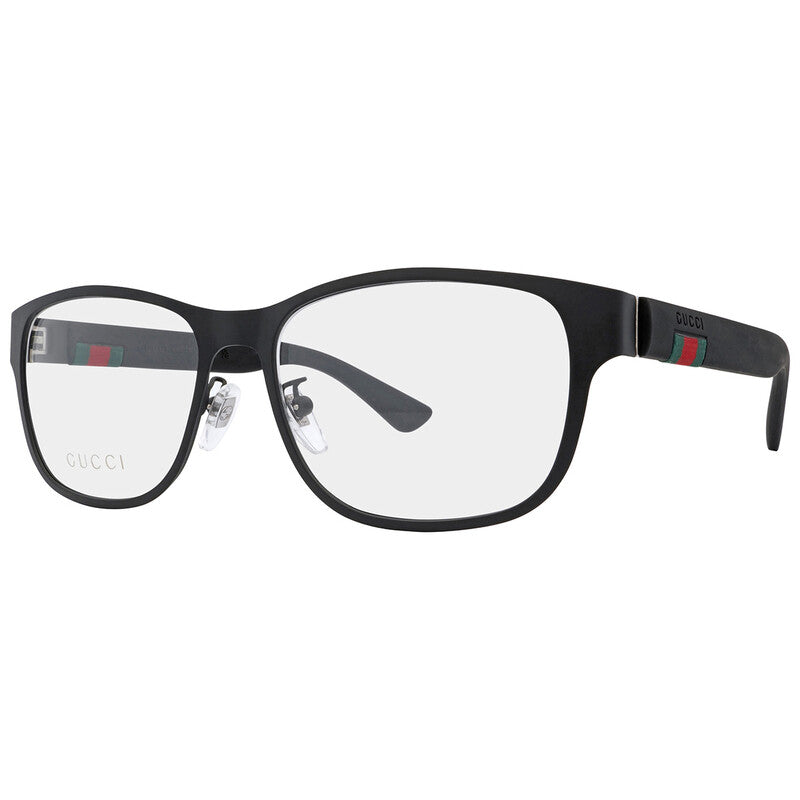 Gucci GG0013O-001-55 eyeglasses in grey frame with clear lenses