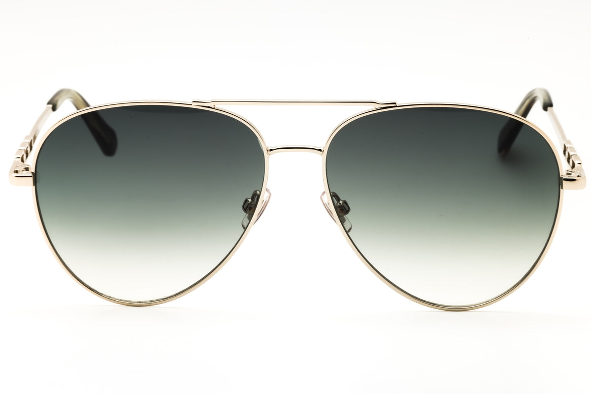 Fossil FOS 2140/G/S-03YG 9K LGH GOLD Aviator Sunglasses 59mm Sunglasses