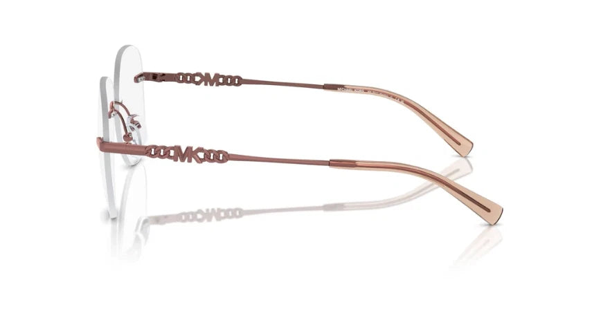 Michael Kors 0MK3077-1900-56 Shiny Copper Round EYEGLASSES 56mm Eyeglasses