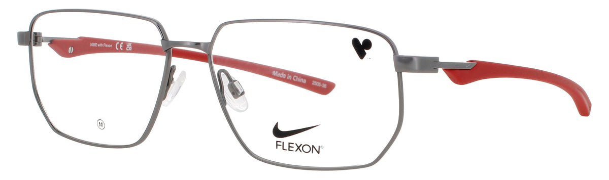 Nike 4317-076-55 GUNMETAL / RED  Men's Eyeglasses 55mm