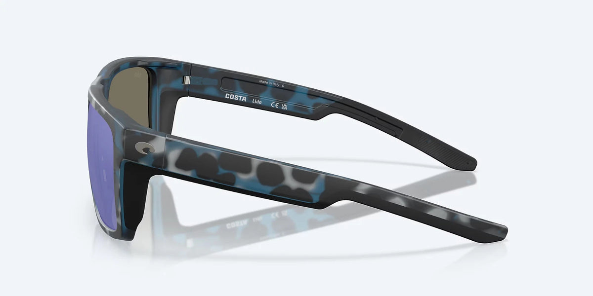 Costa del Mar 06S9104 910418 57 Blue Rectangle Sunglasses 0mm Sunglasses