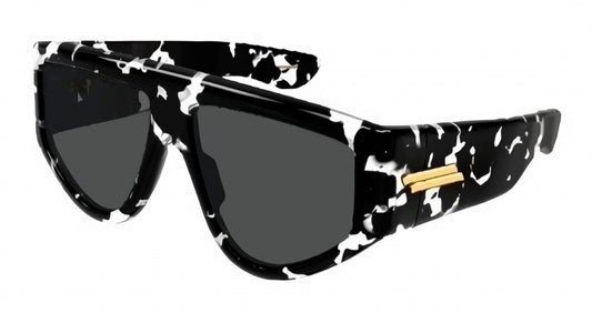 Bottega Veneta BV1492S-004 Black Black Grey  Sunglasses 59mm