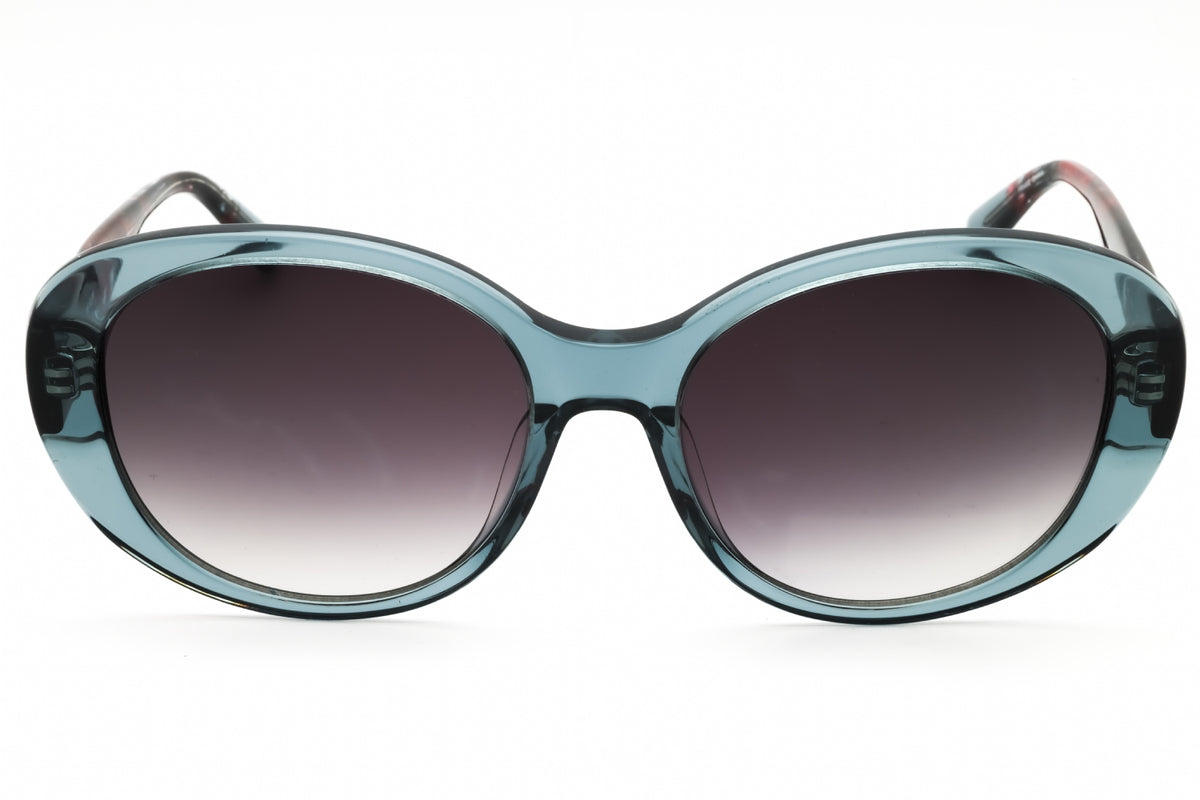Anne Klein AK7081-020 GREY CRYSTAL Oval Sunglasses 55mm Sunglasses