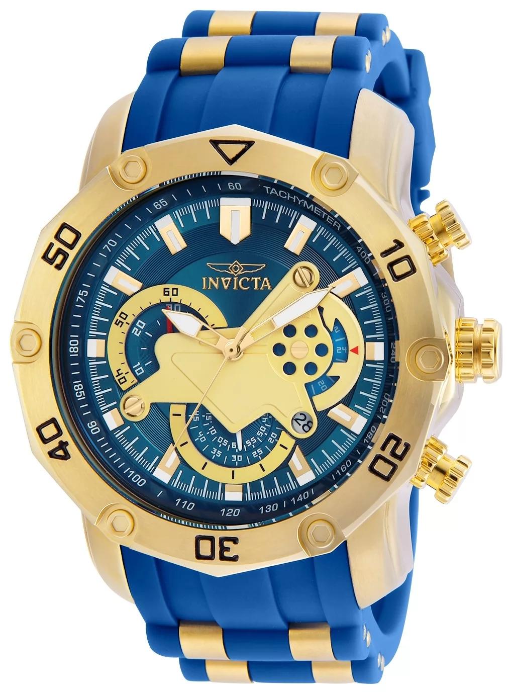 Invicta 22798 22798 Watch - Blue Dial Polyurethane/Stainless Steel Band