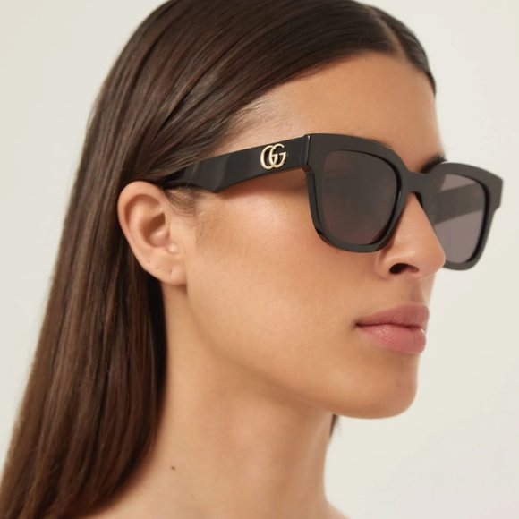 Distill Rytmisk drag Gucci GG0034SN-001 54mm New Sunglasses - livesunglasses.com