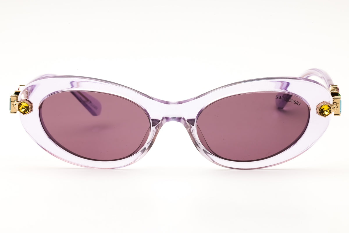 Swarovski SK6042-1079LA Transparent Lilac Cat eye Sunglasses 53mm Sunglasses