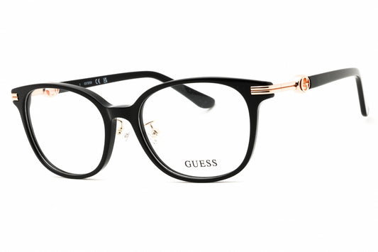 Guess GU50339-D-001 shiny black Round Eyeglasses 52mm Eyeglasses
