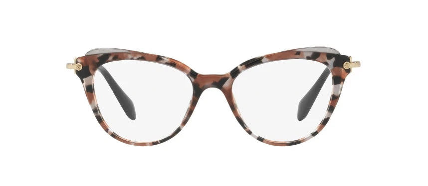Miu Miu 0MU01QV-1111O1-50 Grey Havana / Cocoa / Transparent Shield EYEGLASSES 50mm Eyeglasses