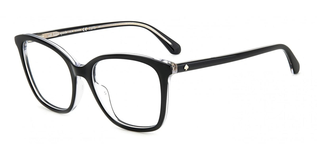 Kate Spade LEANNA/G-807-54 Black Rectangle Eyeglasses 54mm Eyeglasses